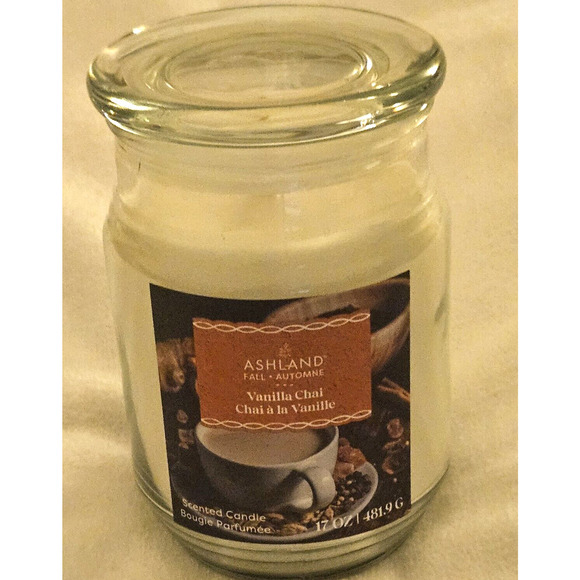 Ashland Vanilla Chai Scented Candle 17oz Single Wick | Large Jar Fall & Holiday - Picture 1 of 6